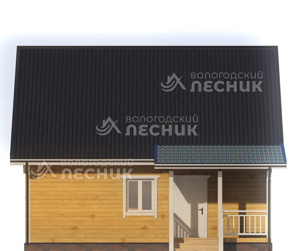 Проект дома из бруса 8.5x8 «Атлант»