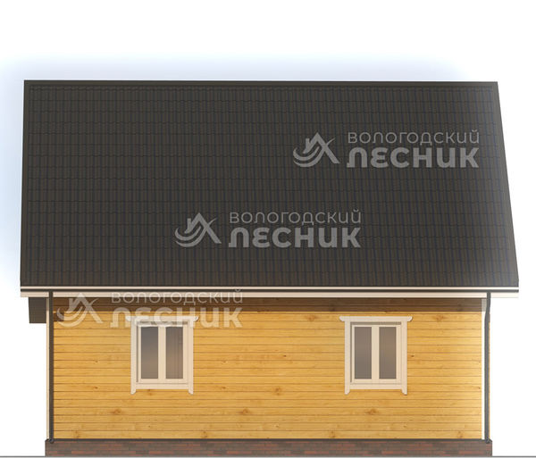 Проект дома из бруса 8.5x8 «Атлант»