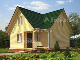 Проект бани из бруса 8х8 «Русалочка»