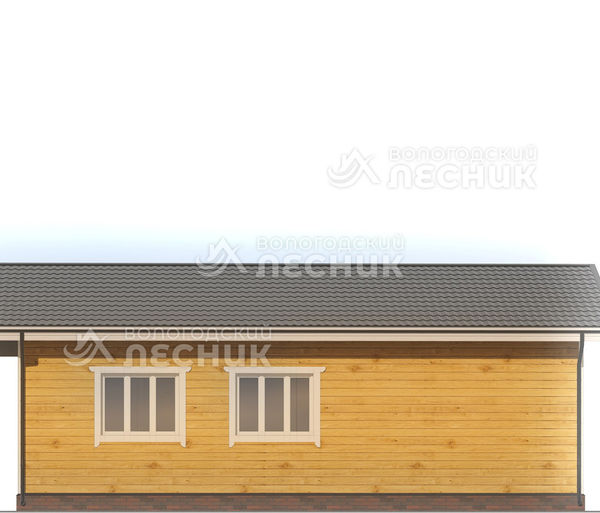 Проект дома из бруса 10.5x9 «Богородица»