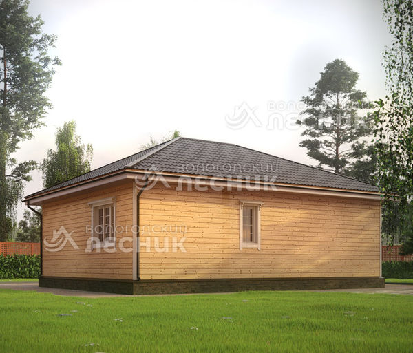 Проект дома из бруса 10x7.5 «Светлица»