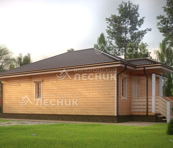Проект дома из бруса 10x7.5 «Светлица»
