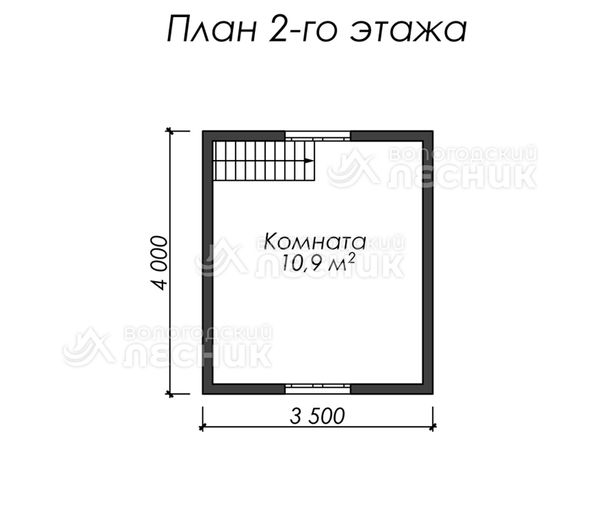 Проект каркасного дома 5х4 «Крепость»