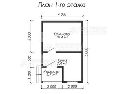 Проект дома из бруса 6х4 «Рыцарь»