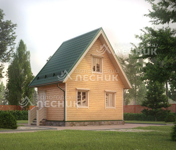 Проект каркасного дома 6х4 «Фортовый»