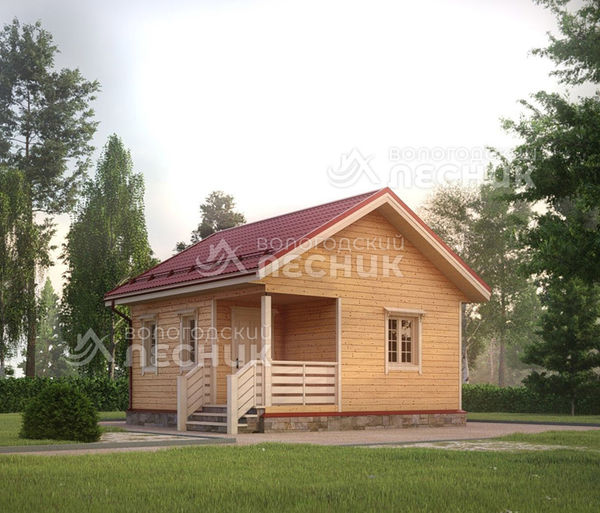 Проект каркасного дома 6х6 «Дивный край»