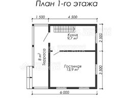 Проект дома из бруса 6х6 «Усадьба»