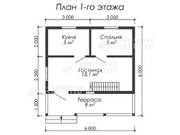 Проект дома из бруса 6х6 «Выбор»