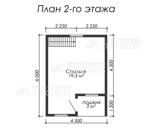 Проект каркасного дома 6х6 «Удачный»