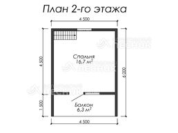 Проект дома из бруса 6х6 «Очаг»