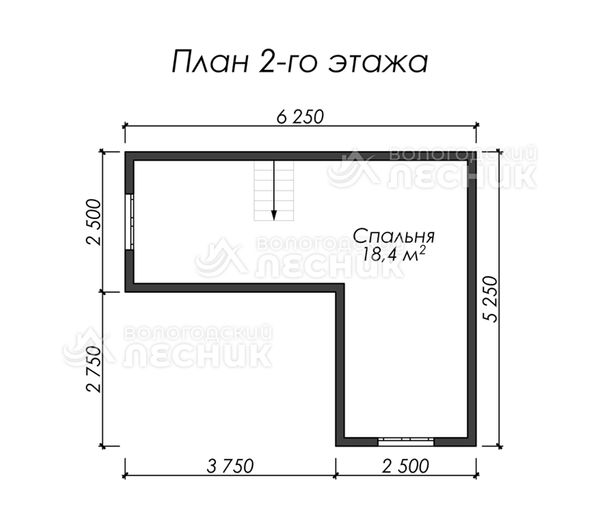 Проект каркасного дома 7х6 «Изба»