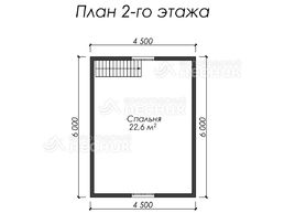 Проект дома из бруса 8х6 «Бастион»