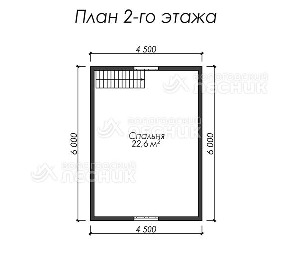 Проект каркасного дома 8х6 «Гарант»