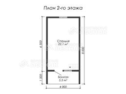 Проект дома из бруса 8х6 «Традиция»