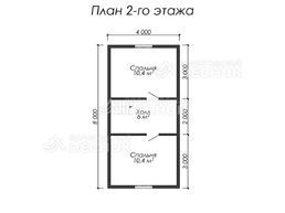 Проект дома из бруса 8х6 «Звезда»