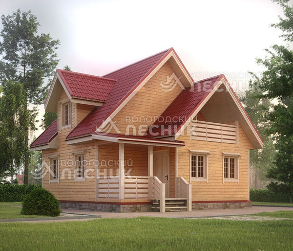 Проект каркасного дома 8х8 «Добротный»