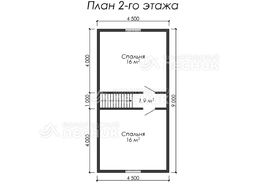 Проект дома из бруса 9х6 «Кленовый лист»