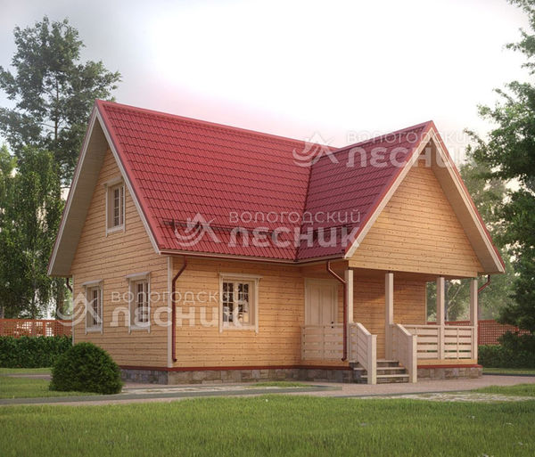 Проект каркасного дома 9х6 «Крылатые качели»