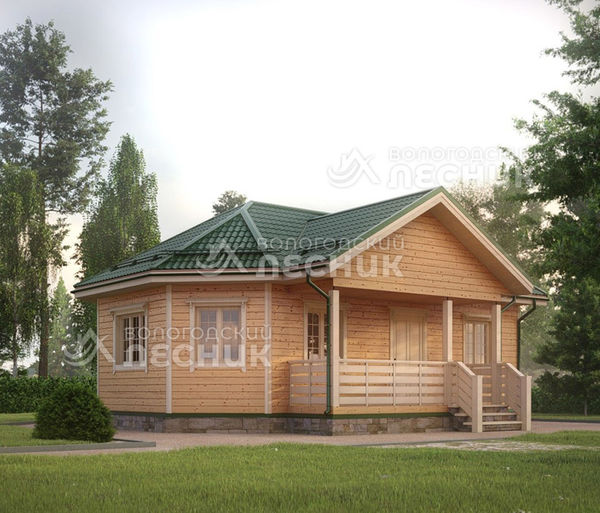 Проект каркасного дома 9.5х6.5 «Турист»