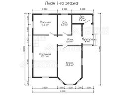 Проект дома из бруса 10х8.5 «Белые ночи»