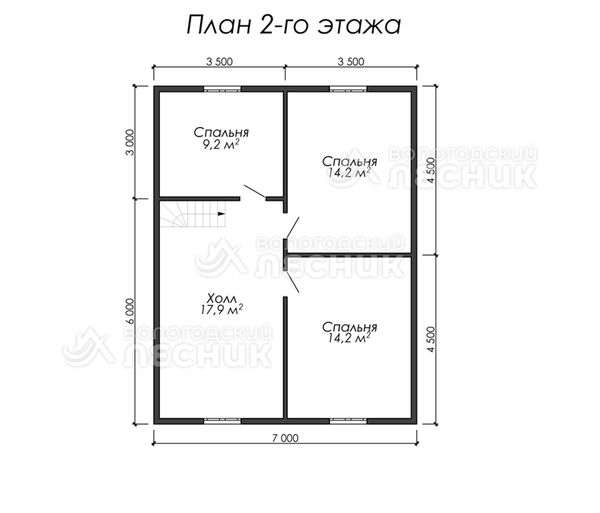 Проект дома из бруса 10х8.5 «Белые ночи»