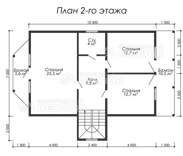 Проект дома из бруса 12х8 «Майский»