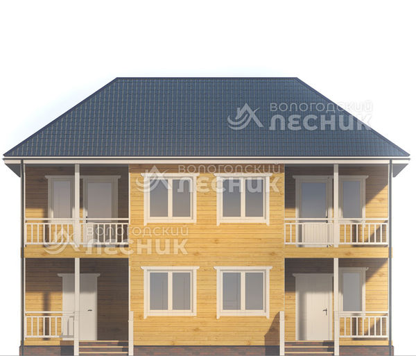 Проект дома из бруса 12x11 «Феникс»