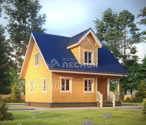 Проект дома из бруса 8x7 «Коллекционный»