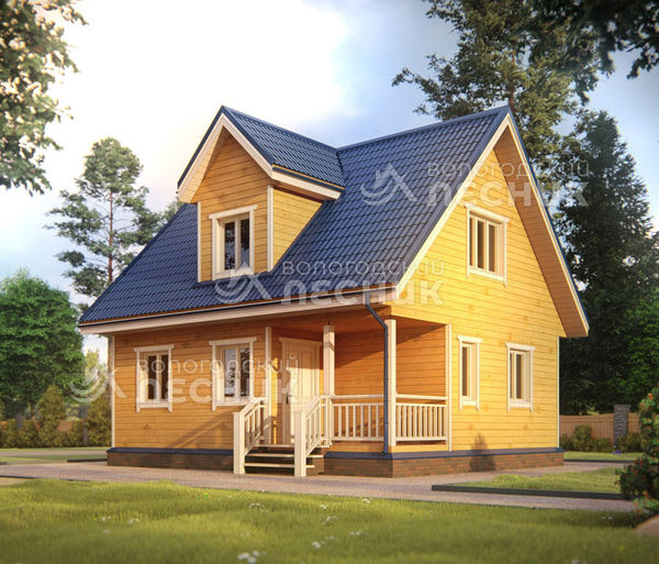 Проект дома из бруса 8x7 «Коллекционный»