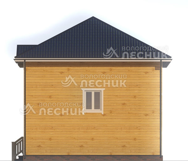 Проект дома из бруса 8x8 «Незнакомка»