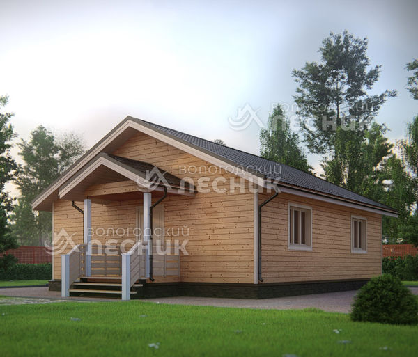 Проект дома из бруса 10.2x8.2 «Северный Ветер»