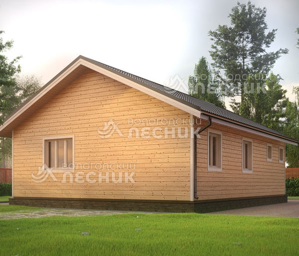 Проект дома из бруса 10.2x8.2 «Северный Ветер»