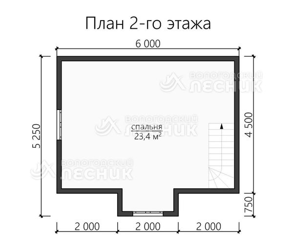 Проект дома из бруса 6x6 «Скороход»
