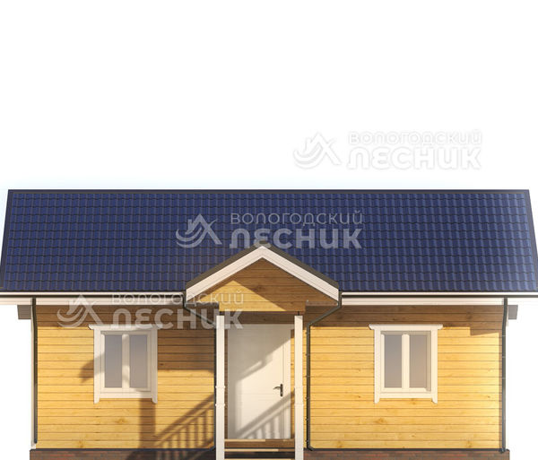 Проект дома из бруса 9x6 «Тепличный»