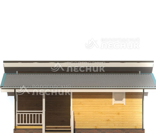Проект дома из бруса 8x8 «Цунами»