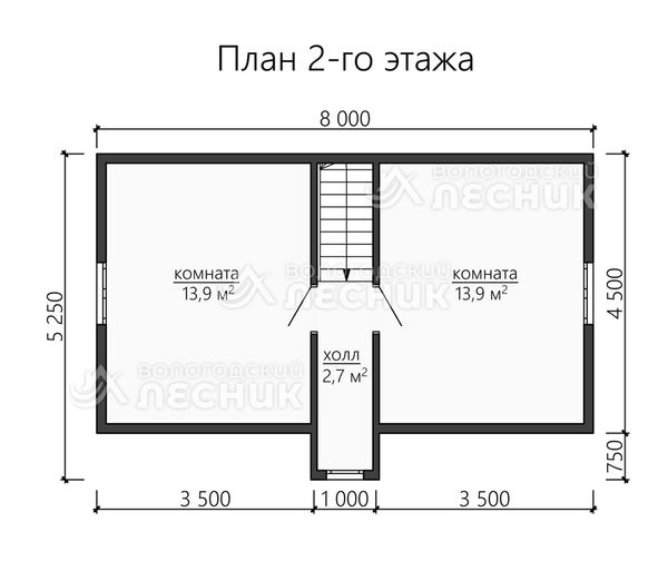 Проект бани из бруса 8х6 «Жемчужина»