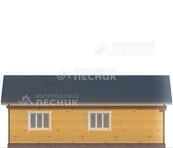 Проект дома из бруса 11.5x8 «Звездный»