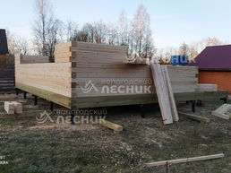 Дом из сухого бруса в СНТ Химик