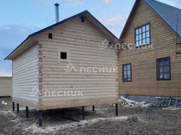 Баня из сухого бруса в д. Петровское