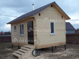 Баня из сухого бруса в д. Петровское