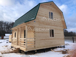Дом из сухого бруса в СНТ Заповедное озеро