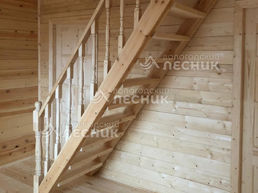 Дом 8х6 из сухого бруса в с. Заречье