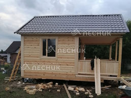 Баня 5х5 из сухого бруса в д.Лехтуси