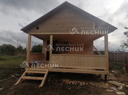 Баня 5х5 из сухого бруса в д.Лехтуси