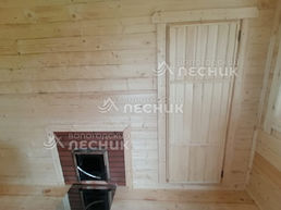 Баня 5х5 из сухого бруса в д.Лехтуси