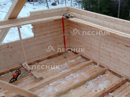 Дом 6х6 из сухого бруса в д. Гуслево