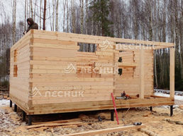 Дом 6х6 из сухого бруса в д. Гуслево