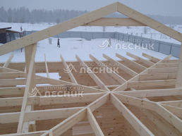 Дом 8х8 из бруса в Ядромино