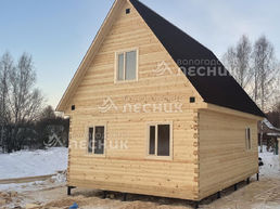 Дом 8х6 из сухого бруса в д. Песочная