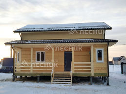 Дом 10х8.5 из сухого из бруса в д. Сенино